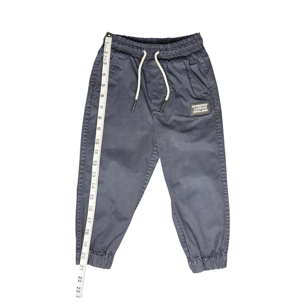 Burberry Kids' NWOT Luxury Logo Joggers Navy Blue Size 3Y Toddler - Rare - Picture 5 of 5